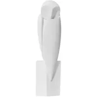 Semoic Minimalist Owll Statue Sculpture Animal Decorative Figurines Home Decoration for Bookshelf Home Office Cabinet Decor A