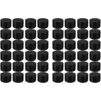Torribaly 48 Pcs Candle Jar Decorative Labels Empty Storage Tins Candle Tin Can Candlestick Holders Round Tin Containers, D