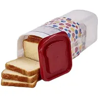 Tlily Transparent Bread Box Plastic Fresh-Keeping Toast Storage Holder with Lid Bread Crisper Bread Storage Container,D