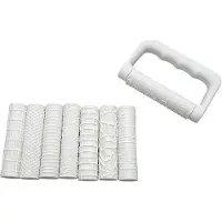 Kepptory 9 Pcs Clay Texture Roller, Printed Miniature Sculpting Tools with 8 Pattern and Handle Texture Roller for Clay Art