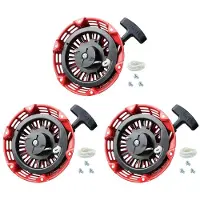 Torribaly 3X Pull Start Assembly for GX200 GX160 5.5 6.5HP Engine with Curved Rod Pawl 28400-Z4M-306ZB