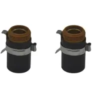 Semoic 2X 220953 Ohmic Retaining Cap for PMX 45XP, 65, 85, 105 Plasma Cutting Torch - Black Polymer