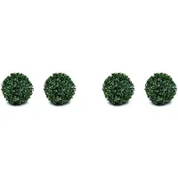 Typecat 4 Pcs Artificial Plant Topiary Garden Spheres Topiary Plant Outdoor Indoor Decoration for Backyard Decor S