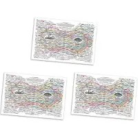 Torribaly 3X Healing Web Poster Natural Remedies Chart Canvas Wall Art Horizontal Poster Print Mental Health Posters