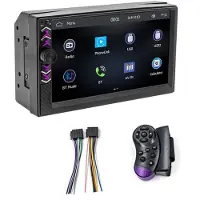 Kepptory 2Din 7 Inch Navigation Screen MP5 Player Wireless Carplay Android Auto Car Radio FM AUX Stereo Audio