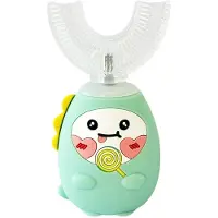 ISTOVO U Shaped Toothbrush Kids, 3-Mode Full Mouth Electric Toothbrush with Timer, Rechargeable Teeth Cleaner