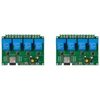 Torribaly 2X 4 Channel Relay Module 5V/30A AC220V WIFI Relay Module ESP32 Development Board