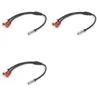 Torribaly 3X RCA Cable 2RCA Male to 3.5mm Female Audio Aux Cable 3.5mm Jack Rca Cable for MP3 Phone Home Theater DVD 2RCA