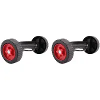 Torribaly 2X Auxiliary Wheel of Lawn Mower Accessories Detachable Universal Lawn Mower Wheel Can Improve Work Efficiency