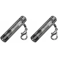 Torribaly 2X LED Keychain Flashlight COB Drop-Resistant Ultra Compact Keychain Light Batteries Included Rechargeable Flashlight