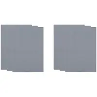 Torribaly 6 Pcs Rubber Stamp Sheets for Laser Engraving Machine, A4 Rubber Stamp Sheets for Laser Cutter ,2.3 mm Grey