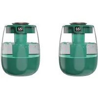Torribaly 2X Humidifier Household Bedroom USB Plug-in Small Living Room Large Fog Office Desktop Large Capacity Humidifier Green