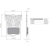 Brenta Ciclo Lightech Elixir 9/7/cr/xx/x0/t/tl Avid/sram Scheibenbremsbeläge