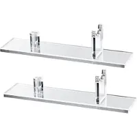 Torribaly 2Pcs Knife Display Stand Acrylic Knife Case Desktop Knife Display, Single Knife Holder for Home Decor (Clear Base)