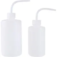 Torribaly 2 Pack Plant Flower Succulent Watering Bottle Plastic Bend Mouth Watering Cans Squeeze Bottle--250ML and 500ML