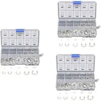 ISTOVO 360 PCS 304 Stainless Steel E Clip Washer Assortment Kit for Shaft Fastener M1.5-M10