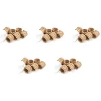 Torribaly 30Pcs Napkin Rings,Water Hyacinth Napkin Holder Rings - Rustic Napkin Rings for Birthday Party, Dinner Table Decoration