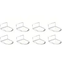 Kepptory 8pcs Small Acrylic Display Shelves for - 2" Clear Floating Wall Shelf for Action & Vinyl Figures,Office Decor