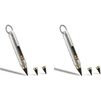 Typecat 2X Everlasting Metal Inkless Pen, Titanium Forever Erasable Pen for Sketch Drawing Writing Mechanical Pencil