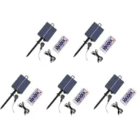 Typecat 5X 1200mAh Solar Panel Control Box Kits Lithium Battery Panel for 3.7V 24V LED String Strip Lamp Charging