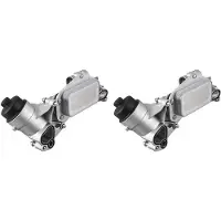 ISTOVO 2X Auto Parts Cooling System Aluminum Oil Cooler Engine for Cruze Aveo Sonic Wave 93186324 55353322
