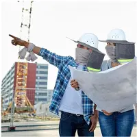 Torribaly 4 Pcs Sun Hard Hat Neck Protection High Visibility Full Brim Mesh Sun Protection and Neck Gaiter Bandana Face Scarf A