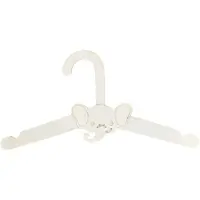 Tlily 20PCS Cute Wooden Clothes Hanger Wall Hanging Coats Rack Baby Clothings Storage Organizer Wood Display Holder D