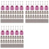 Torribaly 60X AG60 SG-55 WSD-60 Plasma Cutter Cutting Torch Tip Nozzles Consumables Kit Plasma Cutter Accessories 50PK