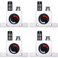 Typecat 4pcs 1/4 Pneumatic Turbine Vibrators Silent Golden Industrial Vibrator for Hopper Industrial Pneumatic Type K10