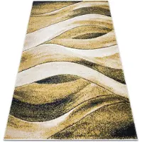 Rugsx Alfombra FUSION 1617 amarillo / crema - Ondas, moderna, abstracta 140x190 cm