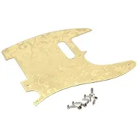 ISTOVO 8 Hole TL Guitar Pickguard Stainless Steel Pick Guard Scratchplate for Tele Style Electric Guitar
