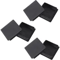 Typecat 80mm x 80mm Square Plastic Caps Pipe Tube Inserts End Plug 6 Pieces