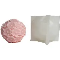 Typecat Flower Scented Candle Silicone Mold Six-Petal Flower DIY Candle Plaster Ornament Flower Mold