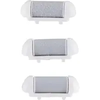 Tlily Replacement Heads for Foot Callus Remover Grinder, 3pcs Quartz Fine Medium Coarse for Pedicure Electric Foot File White