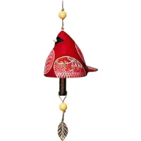 Semoic Bird Song Bell Garden Decoration,Hanging Rustic Wind Chime, Pendant Metal Tube Bell Door Bell Pendant, Festival Gift A