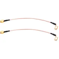 Typecat 2pcs 6 inch SMA Male to SMA Right Angle Male Plug Jumper Pigtail Cable RG316