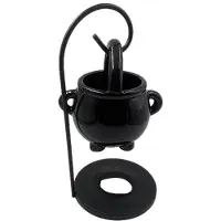 Torribaly Hanging Cauldron Wax Burner Witch Caldron Pot Candle Holder Essential Oil Incense Aroma Diffuser Candle Tealight Decor