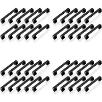 Typecat 40Pcs Black Handles for Furniture Cabinet Knobs and Handles Kitchen Handles Drawer Knobs Cabinet Pulls 96mm