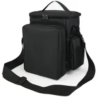 Torribaly TXEsign Travel Carrying Microphone Case 6 Slots Microphone Bag Mic Carrying Case with Handle Strap and Shoulder Strap