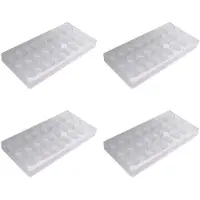 Typecat 4X Shell Shape Hard Chocolate Mold 3D Sea Shell Polycarbonate Clear Ice Jelly Candy Mould