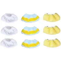 Typecat 9PCS Steam Mop Cloths Cover for Easyfix SC2 SC3 SC4 SC5 Handheld Vacuum Cleaner Parts Microfiber Cleaning Pad