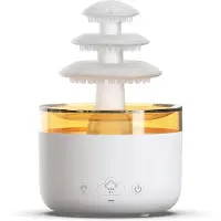 Typecat Cloud Rain Air Humidifier Essential Oil Aromatherapy Diffuser Mute Mist Air Humidifier with 7 Colorful Light EU Plug A