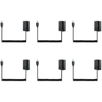 Typecat 6X USB Charging Cable NP-FW50 Dummy Battery Spring Wire for A7 A7R A7S A7M A7II A7S2 A7M2 A7R2 A6500 Coupler