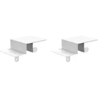 Torribaly 2X Adjustable Child Safety Door Top Lock Metal Child Proof Door Top Lock for Interior & Exterior & French Door White
