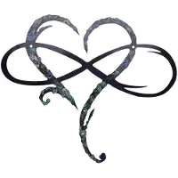 Semoic Metal Wall Decoration Unique Design-Wall Art Room Decoration Eternal Love Infinite Heart Iron Art Decor Interior Decor-S