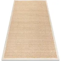Rugsx FLUX 461.139.SA130 Alfombra de lana OSTA - Geométrica, estructural, loft beige / crema 200x300 cm