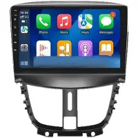 Semoic 4GB+32GB Car Radio for 207 2006-2015 Wireless Carplay Android Auto Stereo Multimedia Player 9 Inch DVR GPS BT FM