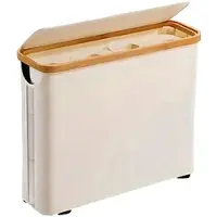 Tlily Toilet Paper Storage Basket with Lid Large Capacity Breathable Collapsibles Design Toilet Paper Holder Dispenser