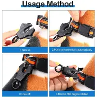 Semoic 2 Pcs Frog Clip 360 Degree Swivel Clip Leash Clasp Heavy Duty Quick Release Chain Buckle Frog Cable Leash Buckle