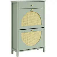SoBuy Kenkäteline FSR223-GR Vihreä 62x25x97 cm